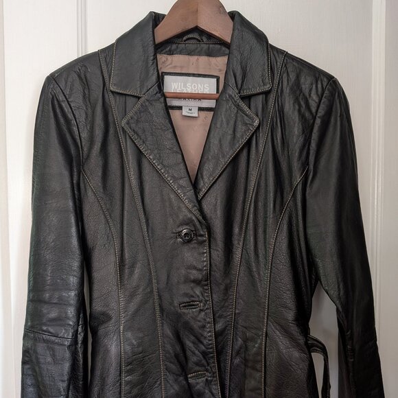 Wilson Leather jacket size M, black - Picture 1 of 3